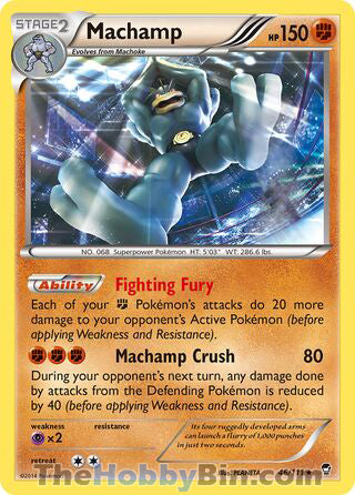 Machamp #46/111 Holo Rare - Furious Fists Pokemon card