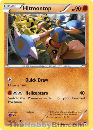 Hitmontop #49/111 Uncommon - Furious Fists Pokemon card