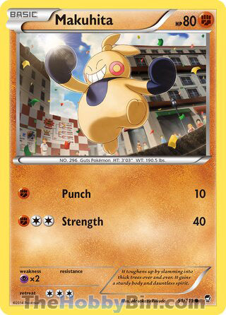 0051 Makuhita Common Furious Fists