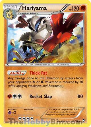 0052 Hariyama Rare Furious Fists