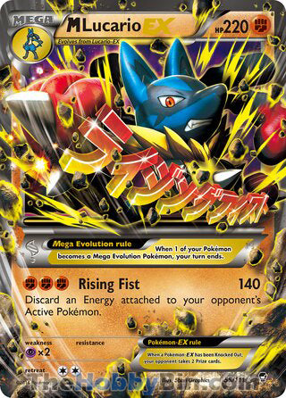 M Lucario EX #55/111 Ultra Rare - Furious Fists Pokemon card