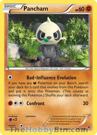 Pancham #59/111 Uncommon - Furious Fists Pokemon card
