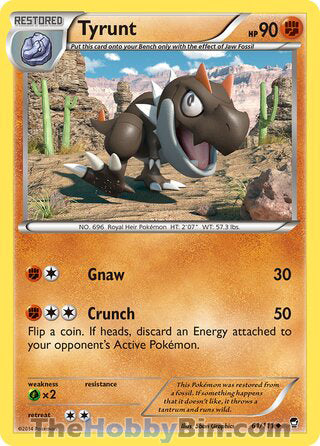Tyrunt #61/111 Uncommon - Furious Fists Pokemon card