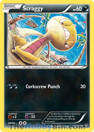 Scraggy #66/111 Common - Furious Fists Pokemon card