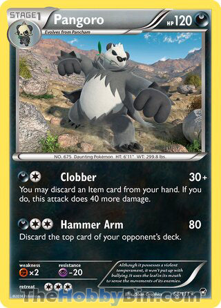 Pangoro #68/111 Rare - Furious Fists Pokemon card