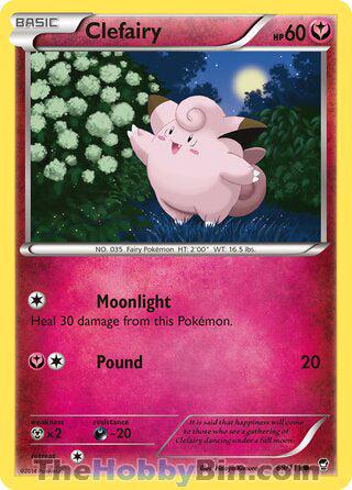 Clefairy #69/111 Common - Furious Fists Pokemon card