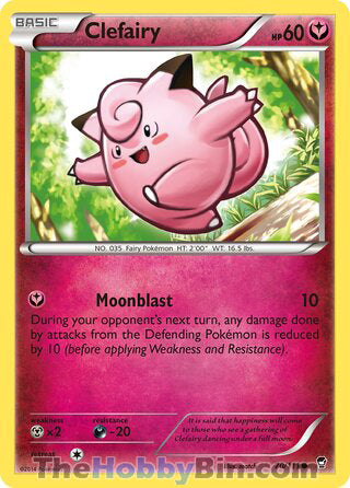 Clefairy #70/111 Common - Furious Fists Pokemon card