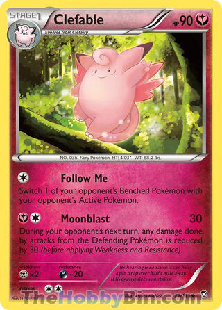 Clefable Furious Fists Uncommon #71/111