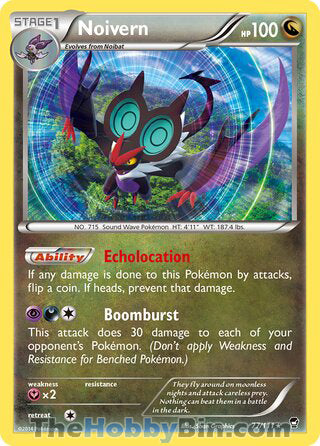 Noivern #77/111 Holo Rare - Furious Fists Pokemon card