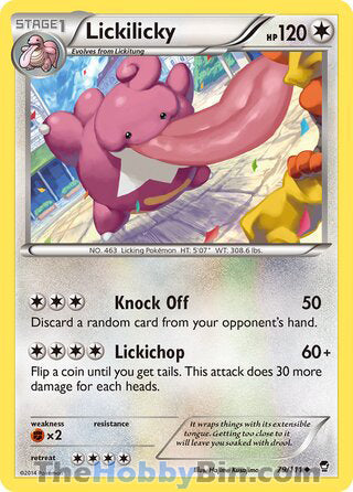 Lickilicky #79/111 Uncommon - Furious Fists Pokemon card