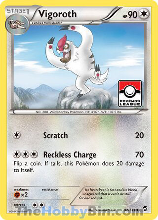 0082 Vigoroth Uncommon Furious Fists