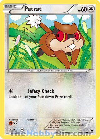 Patrat #84/111 Common - Furious Fists Pokemon card