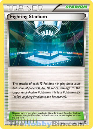 Fighting Stadium #90/111 Uncommon - Furious Fists Pokemon card