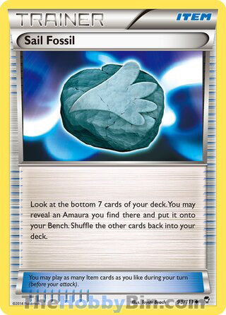 Sail Fossil #98/111 Uncommon - Furious Fists Pokemon card