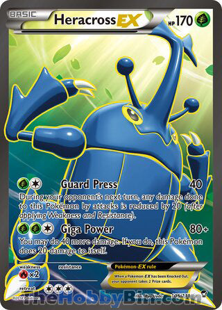 Heracross EX #105/111 Ultra Rare - Furious Fists Pokemon card