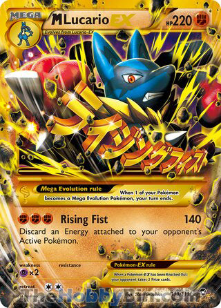 M Lucario EX #113/111 Secret Rare - Furious Fists Pokemon card