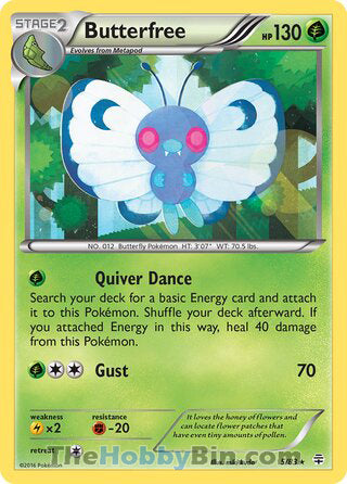 Butterfree Generations Holo Rare #5/83