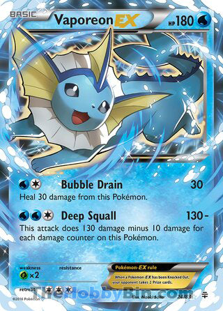 0024 Vaporeon EX Ultra Rare Generations
