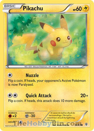 Pikachu Generations Common #26/83