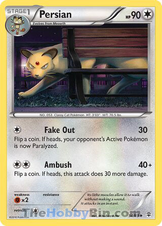 Persian #54/83 Uncommon - Generations Pokemon card
