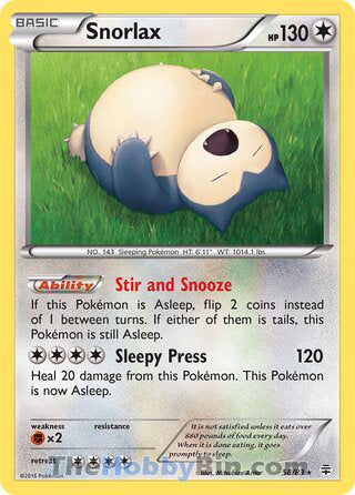 0058 Snorlax Rare Generations