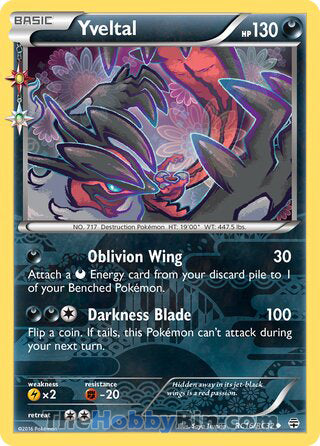 Yveltal #RC16/RC32 Uncommon - Generations Pokemon card