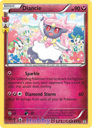 Diancie Generations Uncommon #RC22/RC32