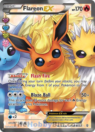 RC028 Flareon EX Ultra Rare Generations