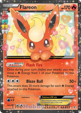 RC006 Flareon EX Ultra Rare Generations