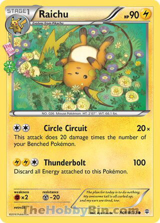 RC009 Raichu Common Generations