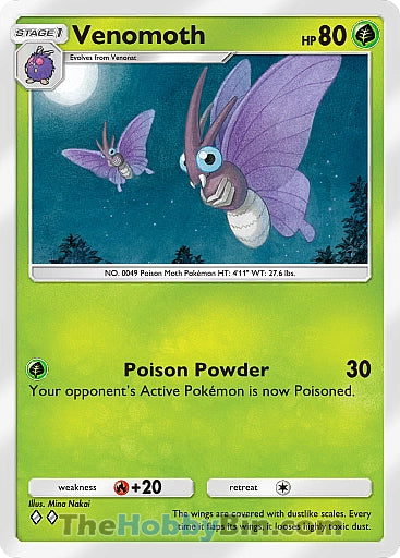 Venomoth Genetic Apex Two Diamond #017/226