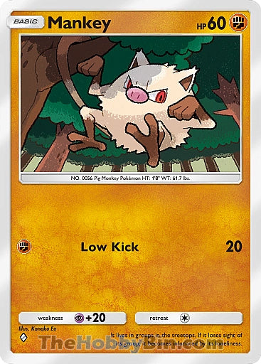 Mankey Genetic Apex One Diamond #141/226