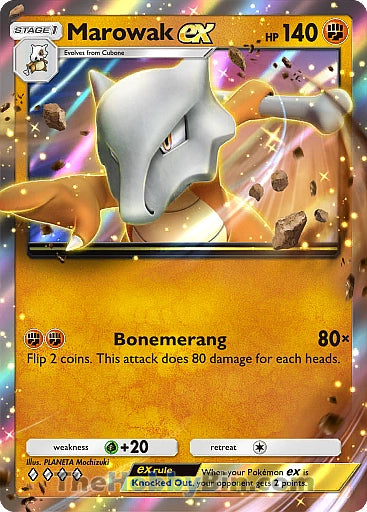 Marowak ex Genetic Apex Four Diamond #153/226