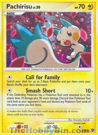 Pachirisu Great Encounters Holo Rare #5/106