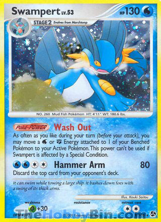 Swampert Great Encounters Holo Rare #9/106