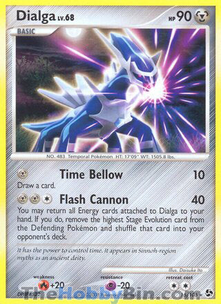 Dialga #16/106 Rare - Great Encounters Pokemon card