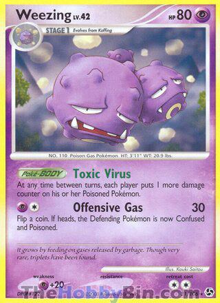Weezing #31/106 Rare - Great Encounters Pokemon card