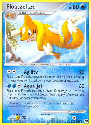 Floatzel #37/106 Uncommon - Great Encounters Pokemon card