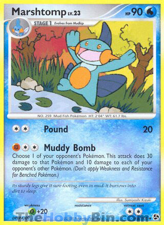 Marshtomp #46/106 Uncommon - Great Encounters Pokemon card
