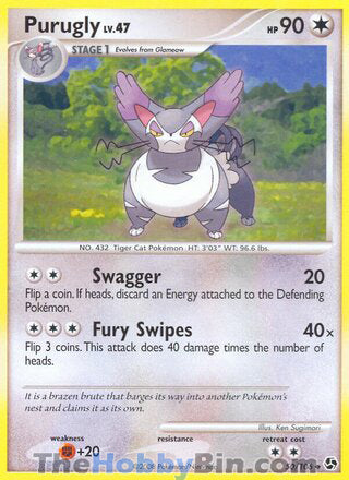Purugly #50/106 Uncommon - Great Encounters Pokemon card