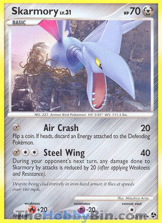 Skarmory #53/106 Uncommon - Great Encounters Pokemon card