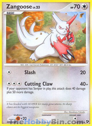 Zangoose #59/106 Uncommon - Great Encounters Pokemon card