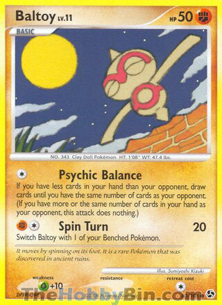 Baltoy #60/106 Common - Great Encounters Pokemon card