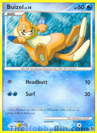 Buizel #61/106 Common - Great Encounters Pokemon card