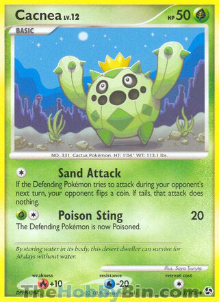 Cacnea #62/106 Common - Great Encounters Pokemon card