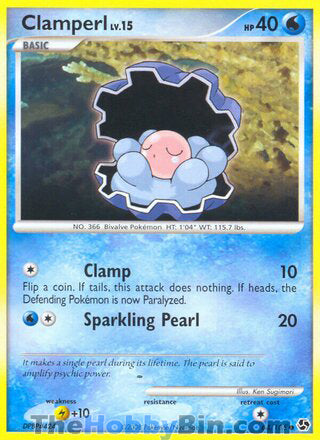 Clamperl #64/106 Common - Great Encounters Pokemon card