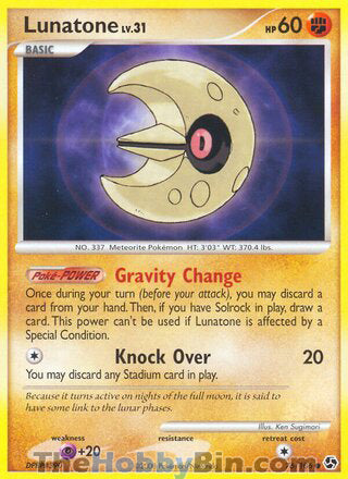 Lunatone #76/106 Common - Great Encounters Pokemon card