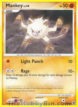 Mankey #79/106 Common - Great Encounters Pokemon card