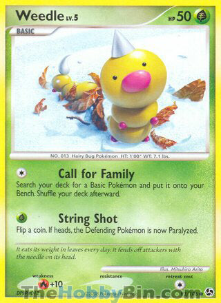 Weedle #93/106 Common - Great Encounters Pokemon card