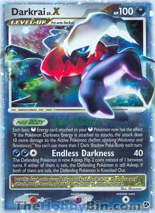 Darkrai LV.X Great Encounters Ultra Rare #104/106